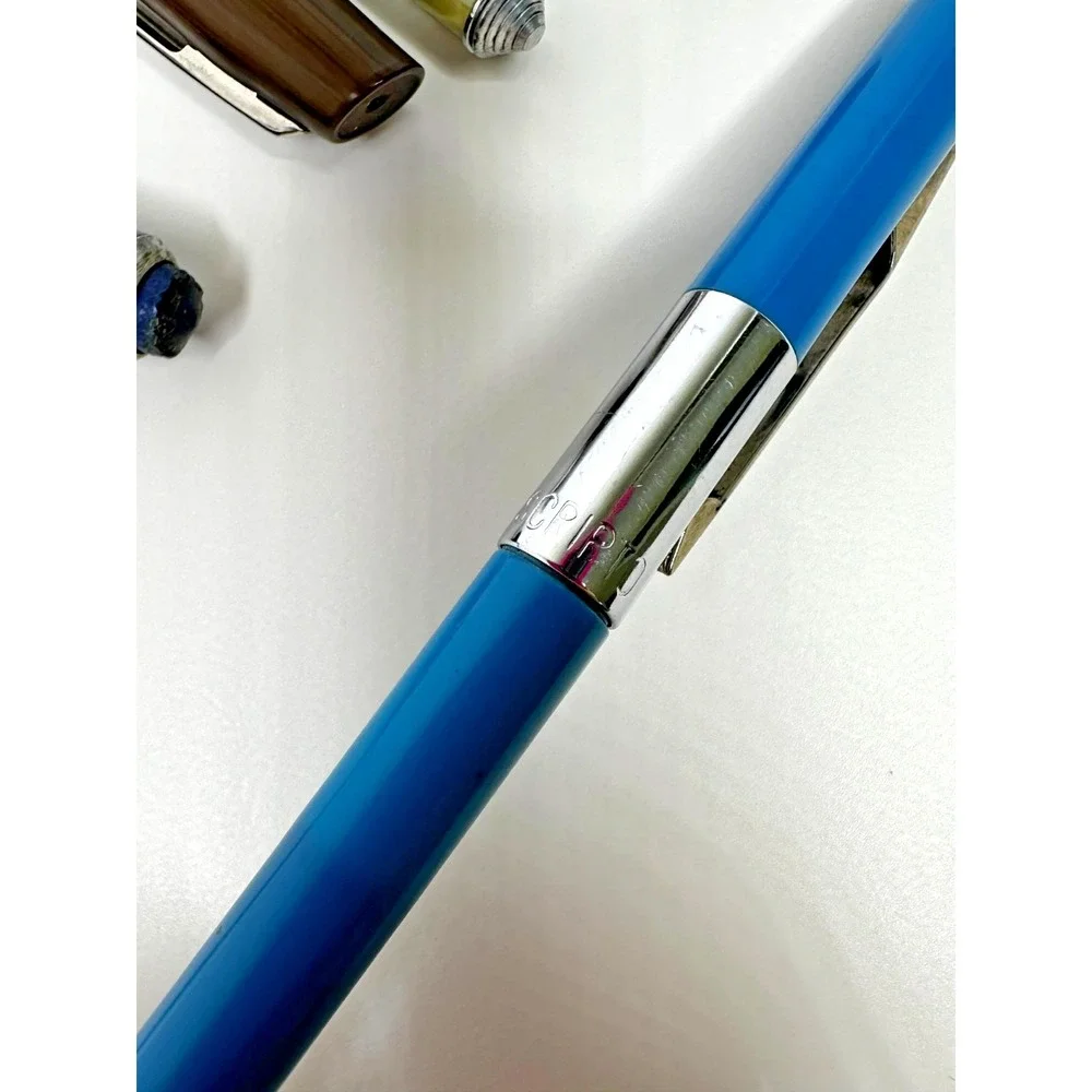 Vtg mechanical pencils lead Lyncraft Green Celluloid Scripto Blue Red Set 5